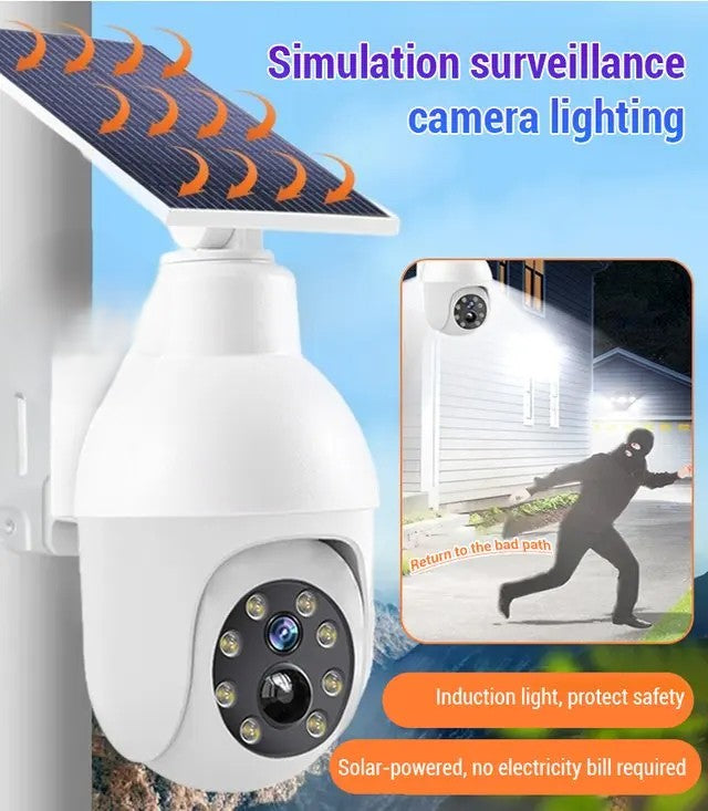 Solarbetriebenes Bewegungsmelder Smart Regenfest Dummy Kamera | Karnz