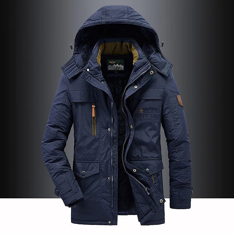Lässige Wattierte Parka-Jacke – Warmer Isolierter Wintermantel