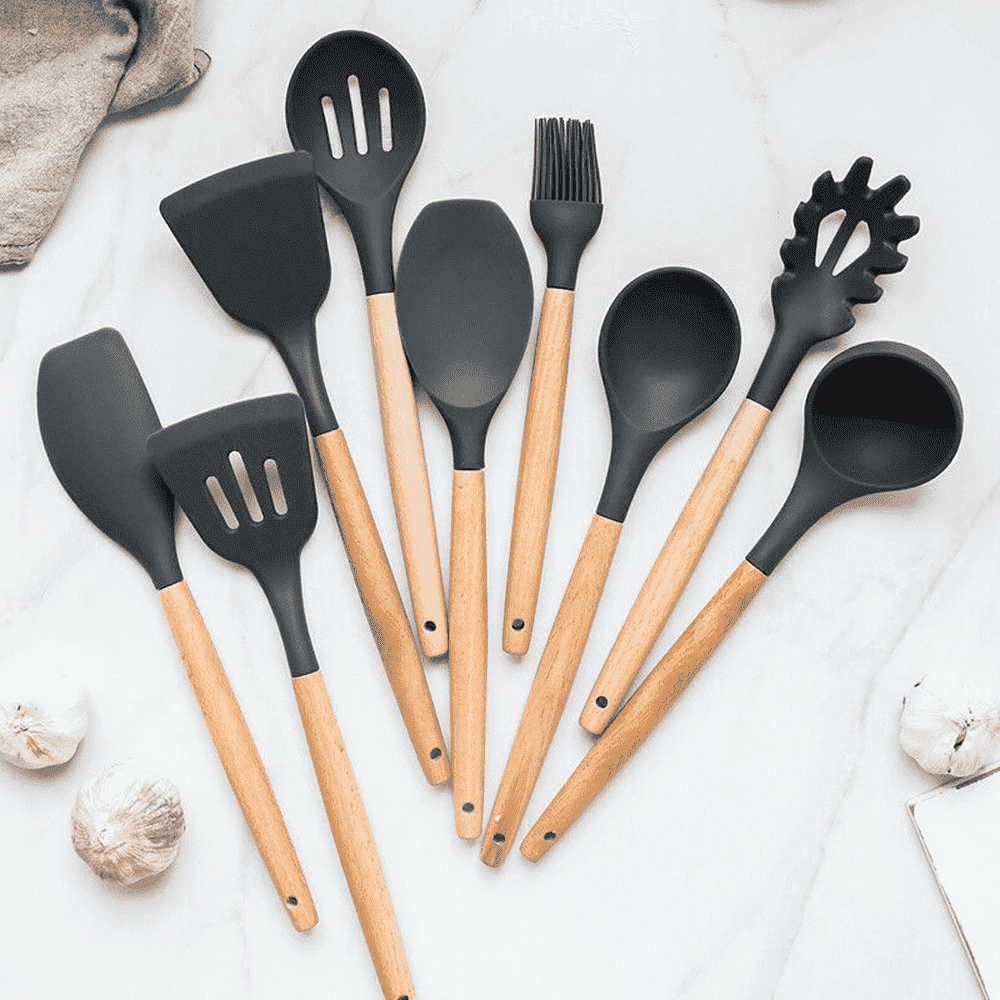 9 Stück Silikon Küchenutensilien Set | Karnz