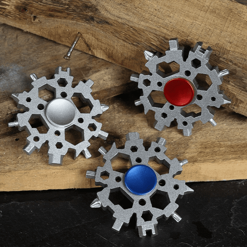 22-in-1 Schneeflocken Multi-Tool Mit Fidget Spinner | Karnz