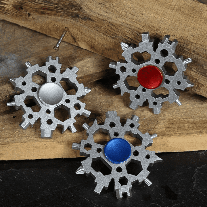 22-in-1 Schneeflocken Multi-Tool Mit Fidget Spinner | Karnz