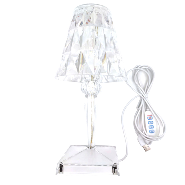 KristalGlow Touchlampe – Elegante Tischlampe mit Touchsensor und USB | Karnz
