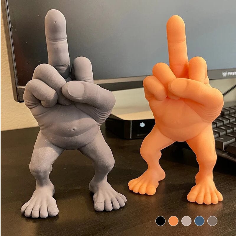 Mittelfingerfigur mit Beinen | Karnz
