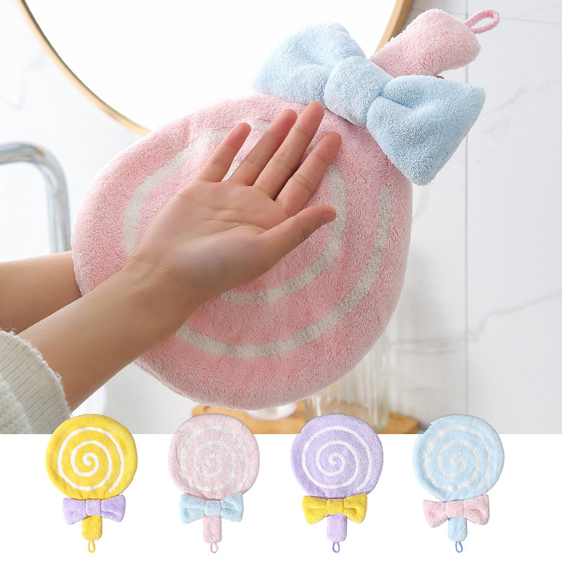 Hängbares Lollipop Süßes Kinderhandtuch | Karnz