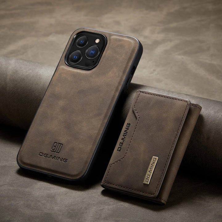 2 in 1 abnehmbares Leder Wallet Case für iPhone