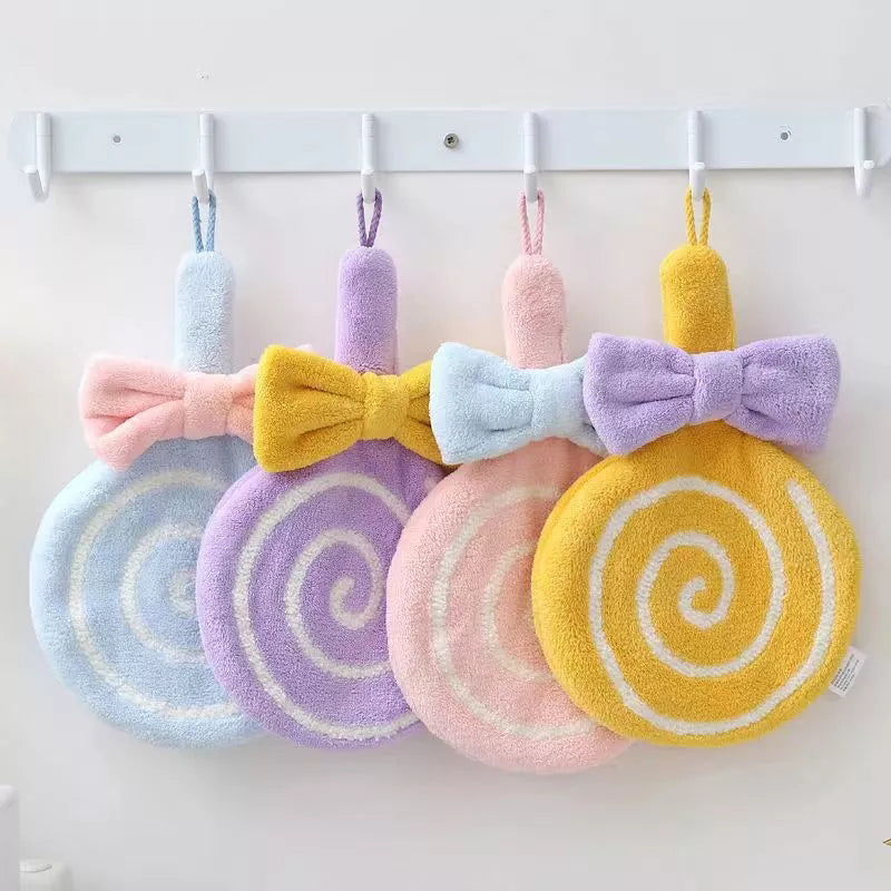 Hängbares Lollipop Süßes Kinderhandtuch | Karnz