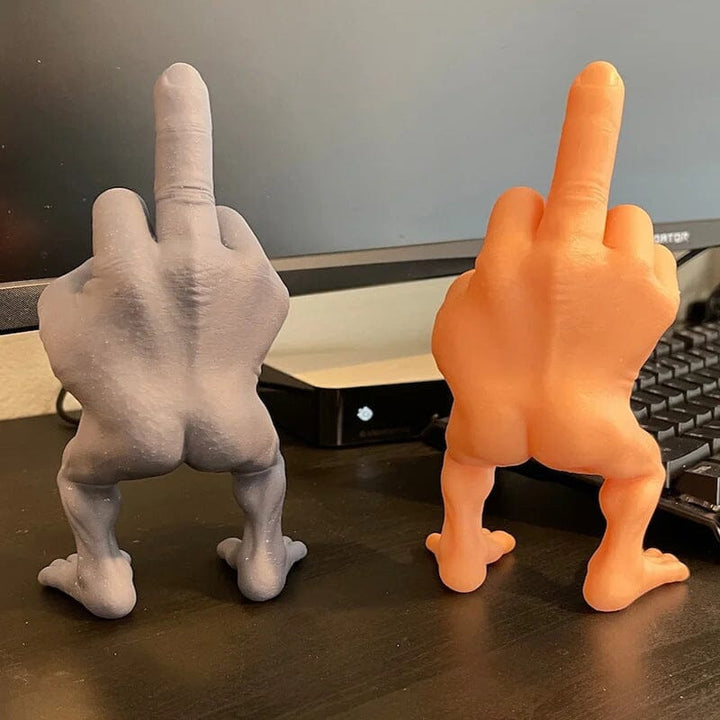Mittelfingerfigur mit Beinen | Karnz
