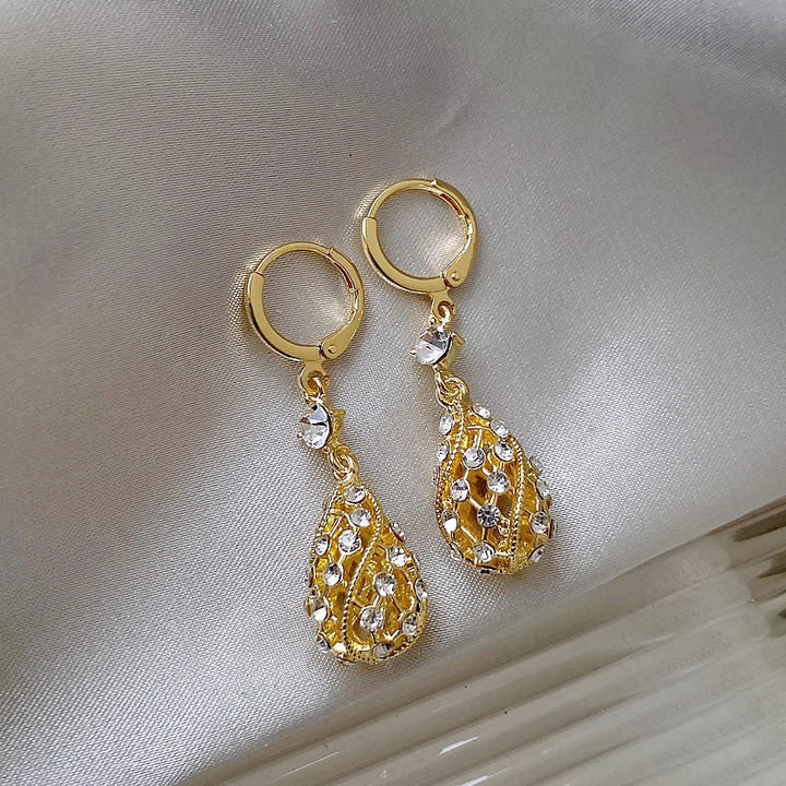 Modische Diamant Wasserfall Ohrringe Karnz