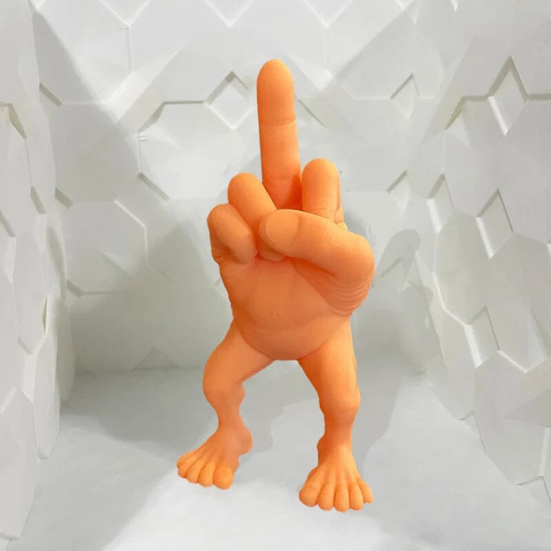 Mittelfingerfigur mit Beinen | Karnz