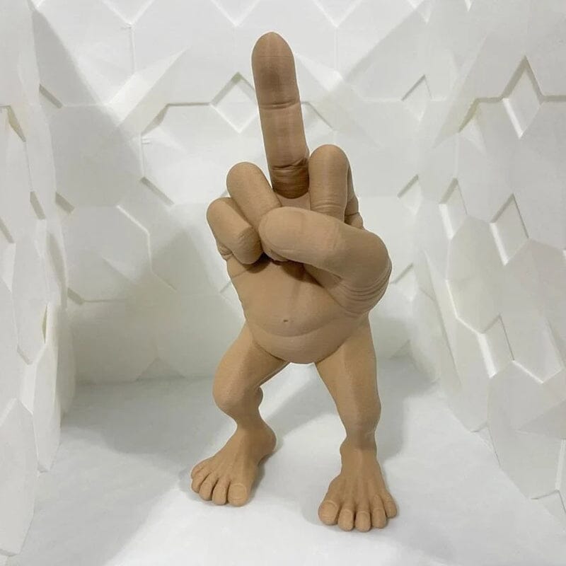Mittelfingerfigur mit Beinen | Karnz