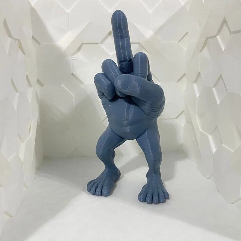 Mittelfingerfigur mit Beinen | Karnz