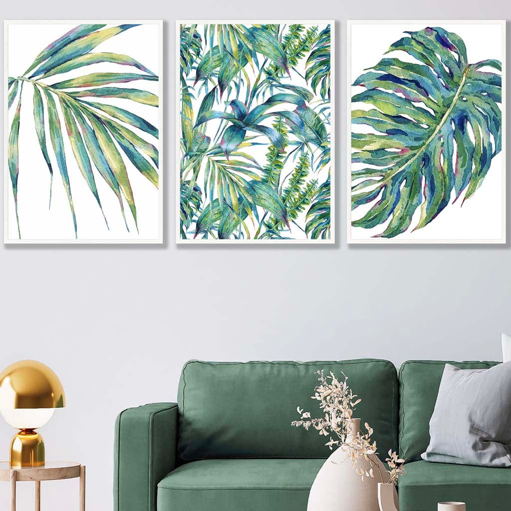 BOTANISCHES Set aus 3 Kunstdrucken nach einem originalen Aquarelldruck