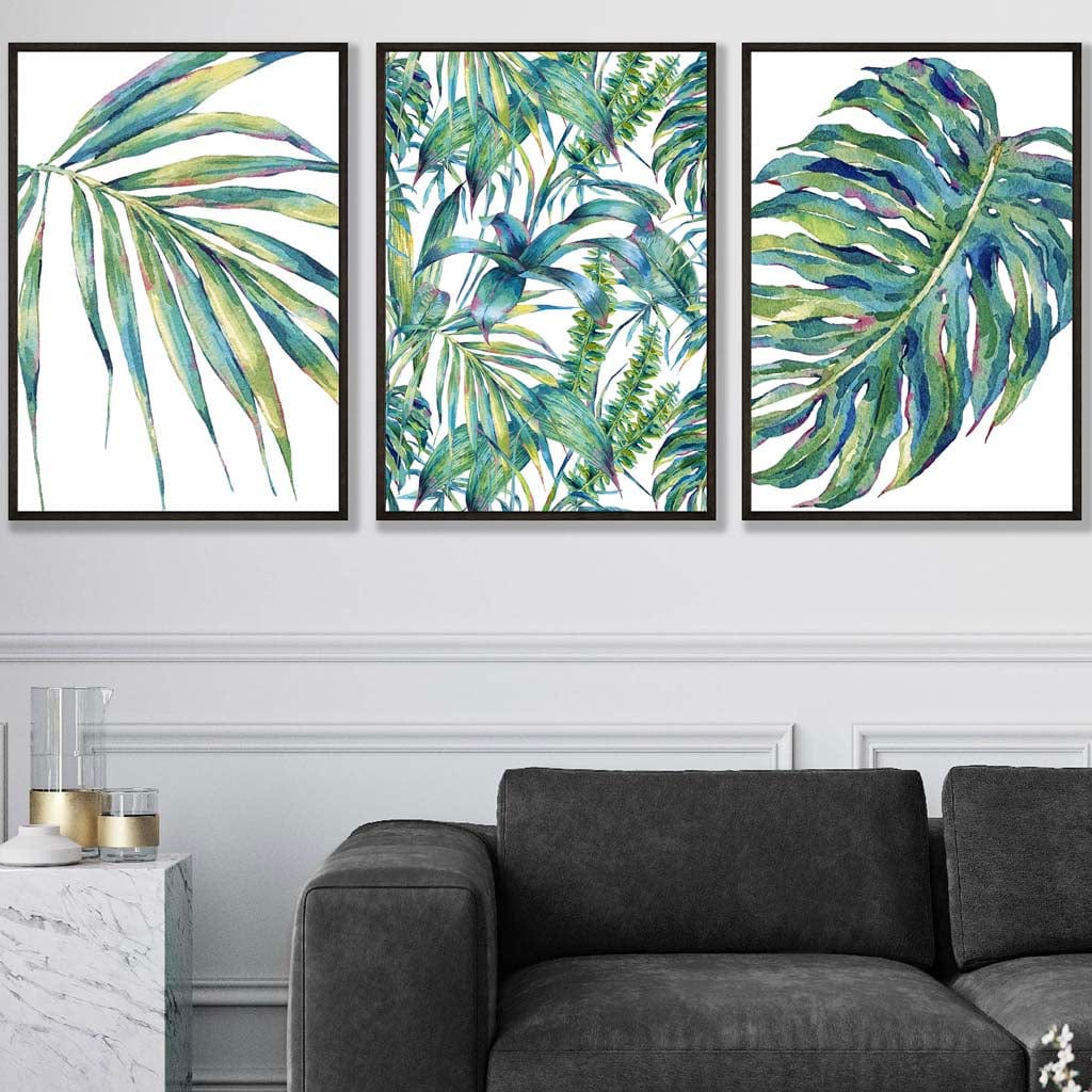 BOTANISCHES Set aus 3 Kunstdrucken nach einem originalen Aquarelldruck