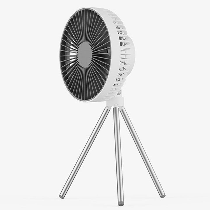 Tragbarer wiederaufladbarer Ventilator mit flexiblem Stativ und 3 Geschwindigkeitsstufen, für Reisen, Büro, Raum, Outdoor | Karnz