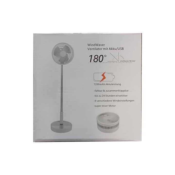 Tragbarer wiederaufladbarer faltbarer Tischventilator | Karnz