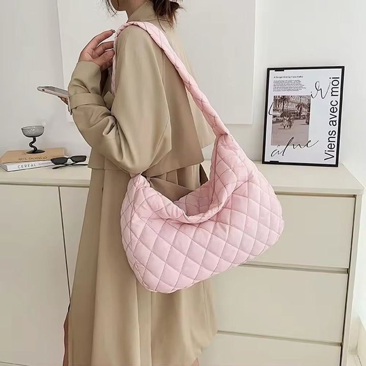 Gepolsterte Ballerina Extra Large Puffer Tote Crossbody Gepolsterte Schultertasche
