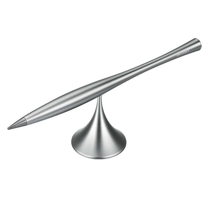 Karnz | Tintenloser ewiger Metallstift, mit austauschbarer Metallmine, drehbarem Sockel & glattem Aluminiumlegierungsgehäuse, für Büro, Arbeit & Studium