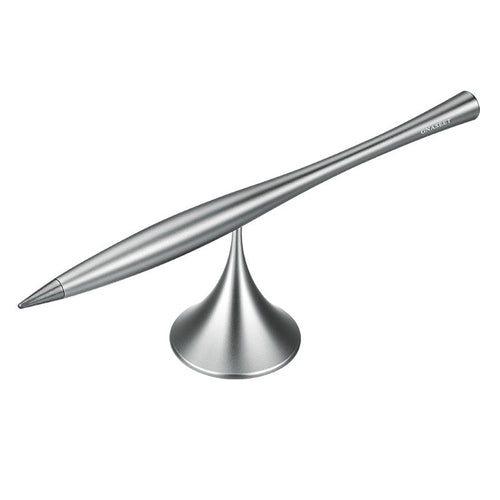 Karnz | Tintenloser ewiger Metallstift, mit austauschbarer Metallmine, drehbarem Sockel & glattem Aluminiumlegierungsgehäuse, für Büro, Arbeit & Studium