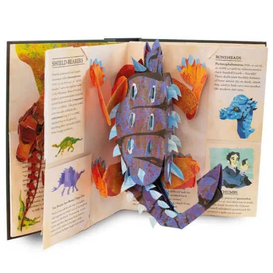 DinoWorld 3D-Pop-up-Buch | Prähistorische Dinosaurier & Seeungeheuer | Gebundene Ausgabe