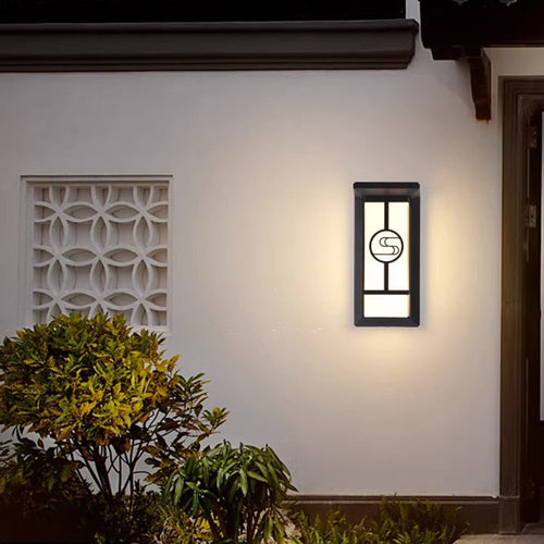 Modern Industrial Kubus Aluminium Akryl LED Wasserdicht Außen Wand Sconces Lampe Für Außenpatio | Karnz