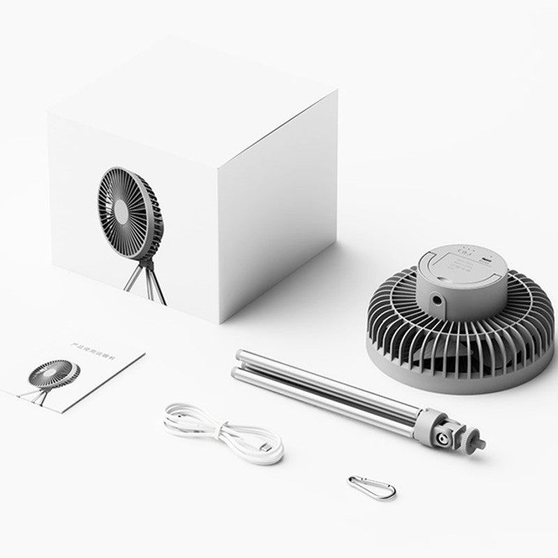 Tragbarer Wiederaufladbarer Ventilator mit Flexiblem Stativ & 3 Geschwindigkeitsstufen, für Reisen, Büro, Zimmer, Outdoor | Karnz