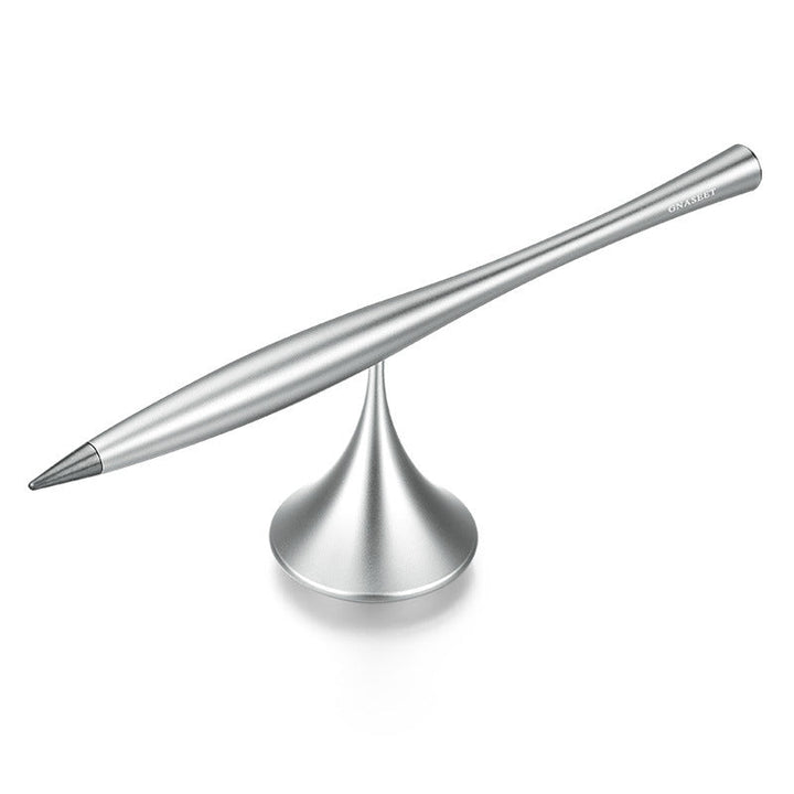 Karnz | Tintenloser ewiger Metallstift, mit austauschbarer Metallmine, drehbarem Sockel & glattem Aluminiumlegierungsgehäuse, für Büro, Arbeit & Studium