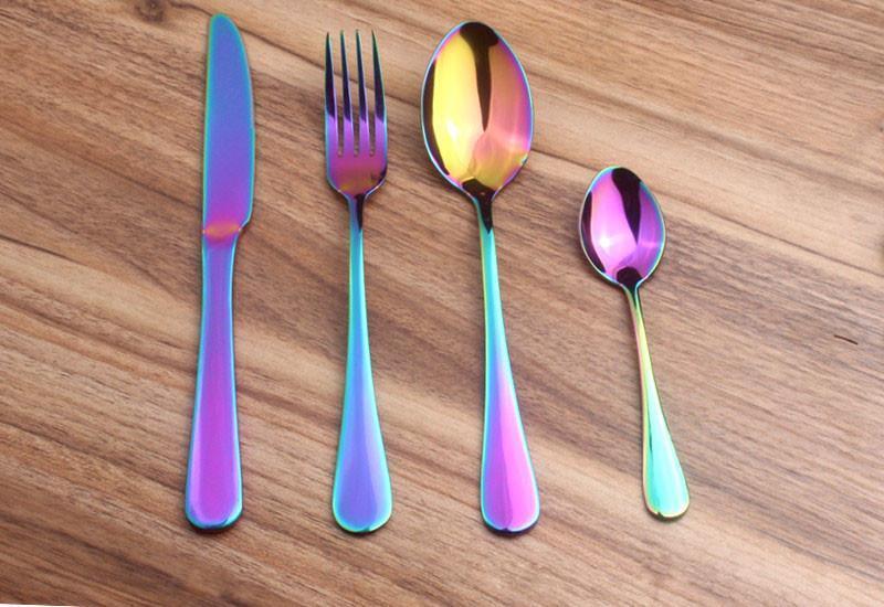 Prismatische Regenbogen Besteck (4-teiliges Set) | Karnz