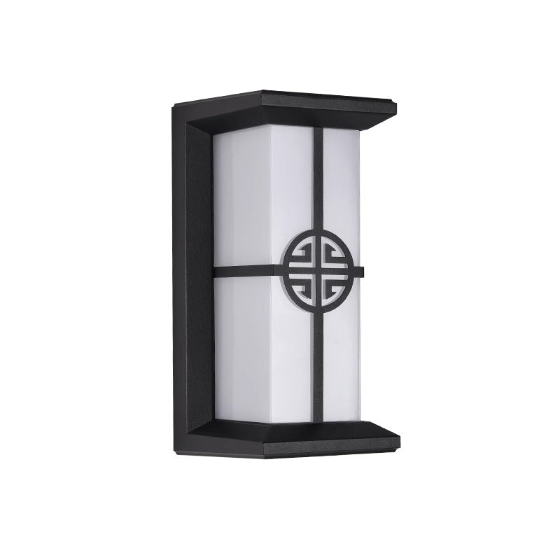 Modern Industrial Kubus Aluminium Akryl LED Wasserdicht Außen Wand Sconces Lampe Für Außenpatio | Karnz