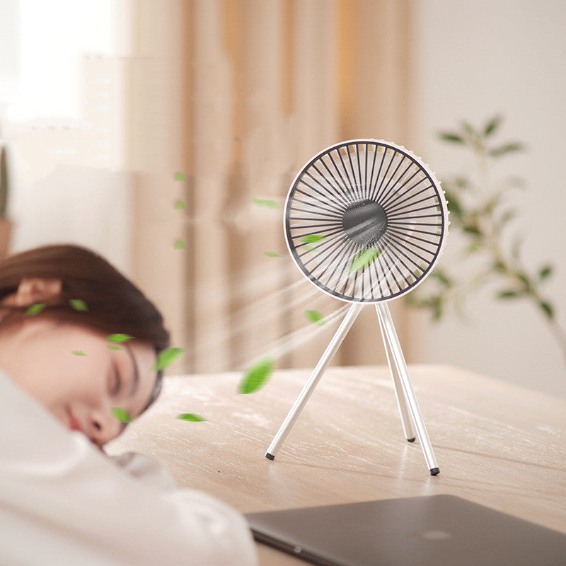 Tragbarer Wiederaufladbarer Ventilator mit Flexiblem Stativ & 3 Geschwindigkeitsstufen, für Reisen, Büro, Zimmer, Outdoor | Karnz