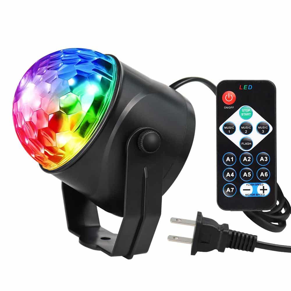 Rotierende LED-Discokugel mit Fernbedienung | Karnz