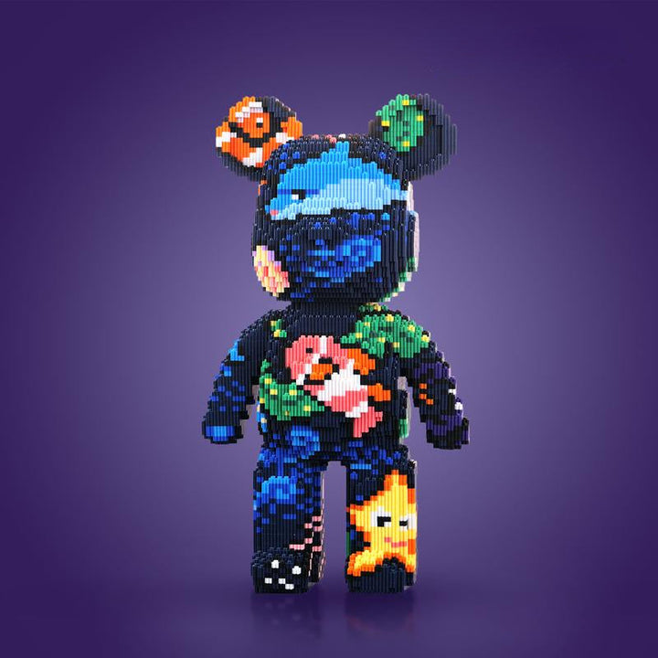 Karnz | DIY Pixel Art Block Bärenfiguren – Kreatives Bauen & Sammlerausstellung