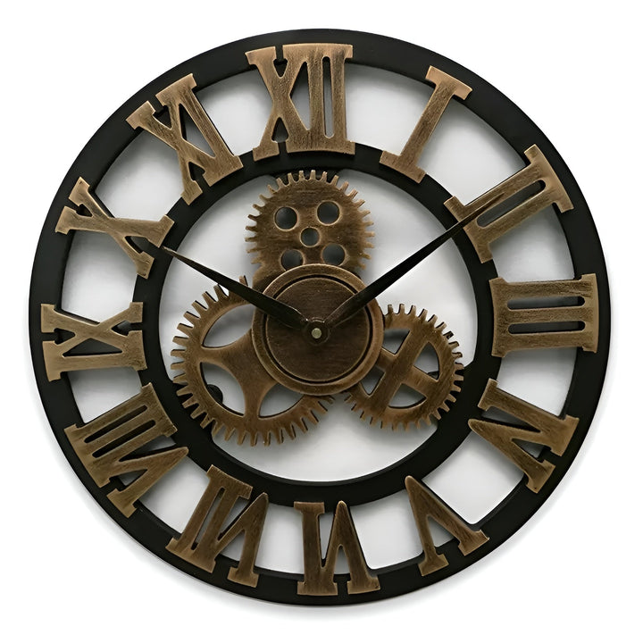 Wanduhr im Zahnraddesign – Industrieller Look für stilvolle Wanddekoration