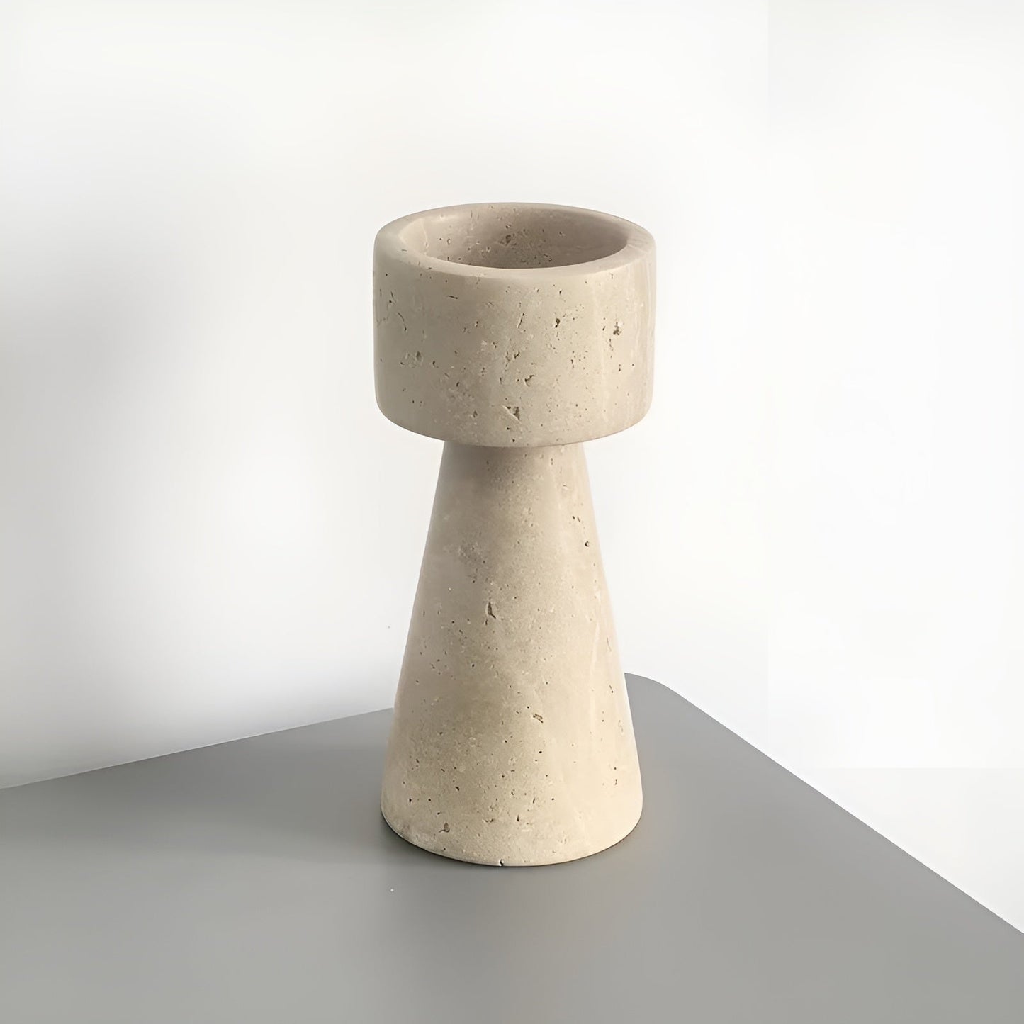 MarKarnze Kerzenhalter aus Naturstein – Elegant & Dekorativ | Poliert für TaKarnze, Hochzeiten und Wohnräume