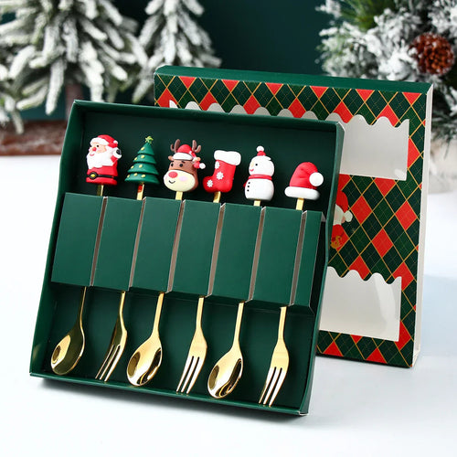 Elegantes Weihnachtsbesteckset für festliche Anlässe