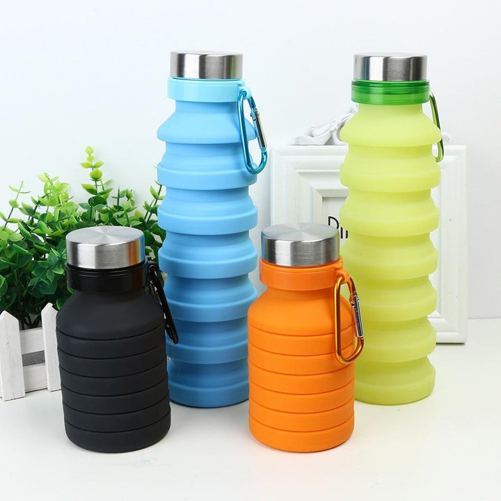 Aqua - Zusammenklappbare Silikon-Wasserflasche | Karnz