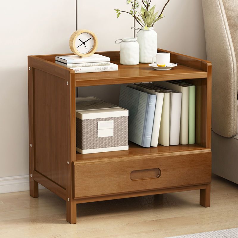 Sandsberg | BambooLux Nachttisch | Minimalistisches Bambus-Design | 1-2 Schubladen | Nachhaltig & Funktional für das Schlafzimmer