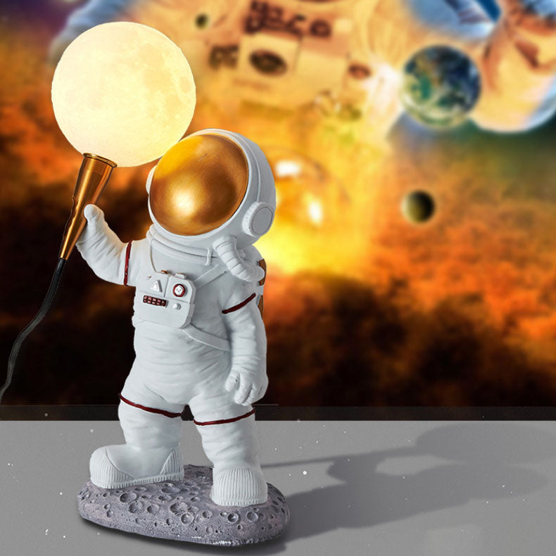 Karnz | CosmoBuddy Astronaut Wandlampe | Kreatives Design | Resin & ABS | LED Schlafzimmerlicht