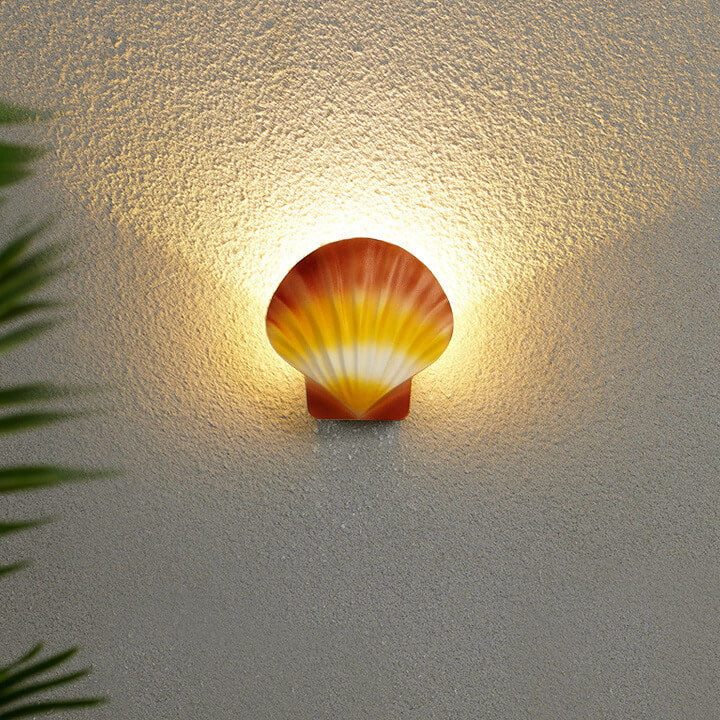 Outdoor Kreatives Shell Design Aluminium LED Wasserdichte Wand Sconce Lampe | Karnz