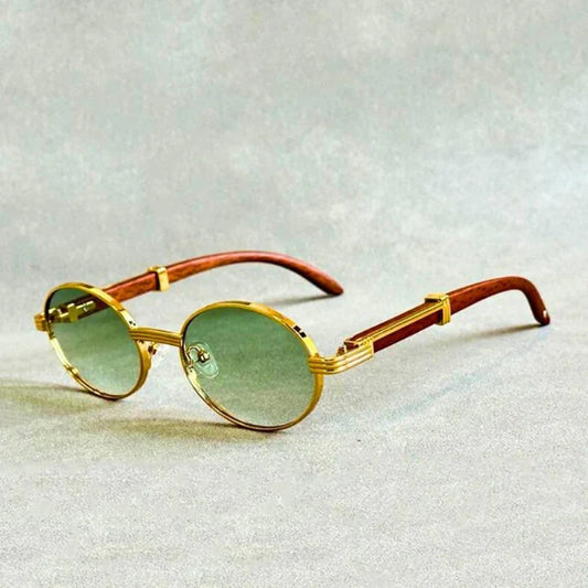BlissGlow –   Holzsonnenbrille der Retro-Serie
