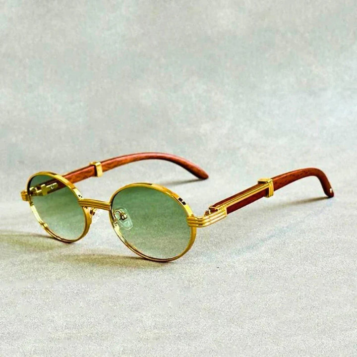 BlissGlow –   Holzsonnenbrille der Retro-Serie