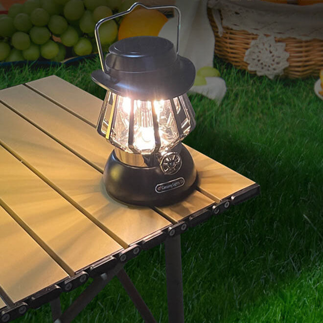 Moderne Tragbare Metalltextur Camping LED Außenbeleuchtung | Karnz