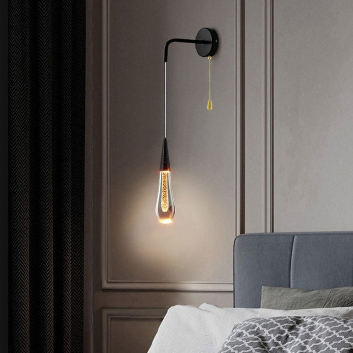 Sandsberg | LumeTear LED-Wandleuchte | Dimmbares Tropfendesign | Warmes Licht