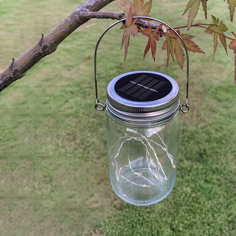 Moderne Art Deco Wasserdichte Solar Glas Edelstahl Kupferdraht Stern LED Lichterkette Außenbeleuchtung Für Garten | Karnz