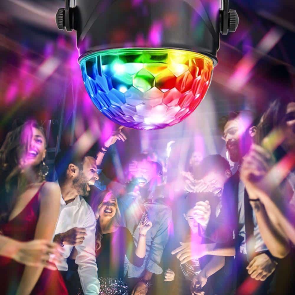Rotierende LED-Discokugel mit Fernbedienung | Karnz