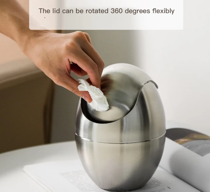 LuxBin Mini-Mülleimer aus Edelstahl Karnz