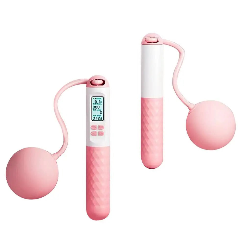Kabelloses Springseil mit Zähler – Beschwerte Griffe für Home-Cardio-Workouts | Karnz