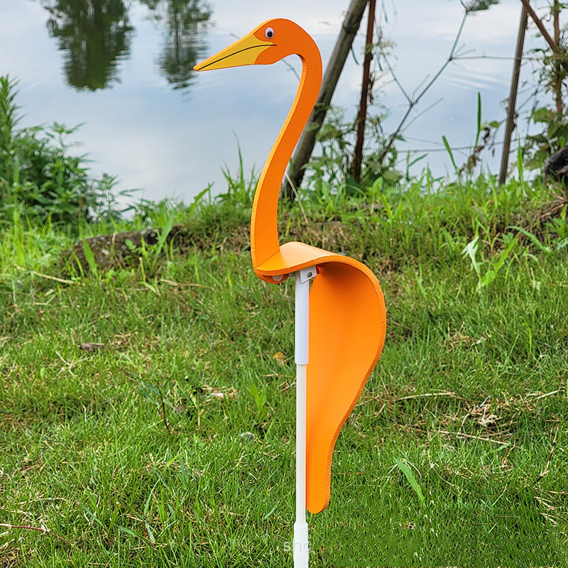 Wirbelnde Flamingo-Gartendekoration