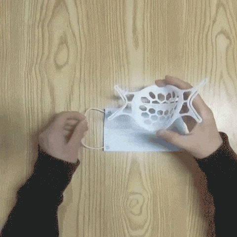 7th Generation 3D Silikon Weicher Gesichtsmaskenhalter - Verhindert das Beschlagen von Brillen | Karnz
