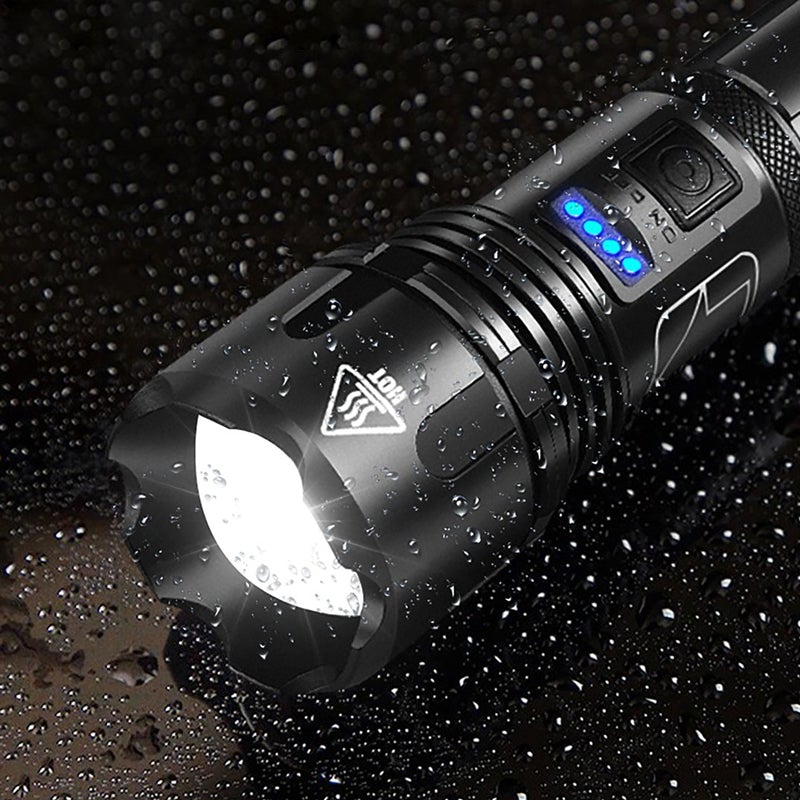 XHP50 Wasserdichte zoombare helle Taschenlampe | Karnz