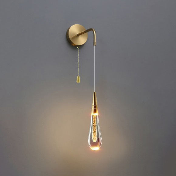 Sandsberg | LumeTear LED-Wandleuchte | Dimmbares Tropfendesign | Warmes Licht